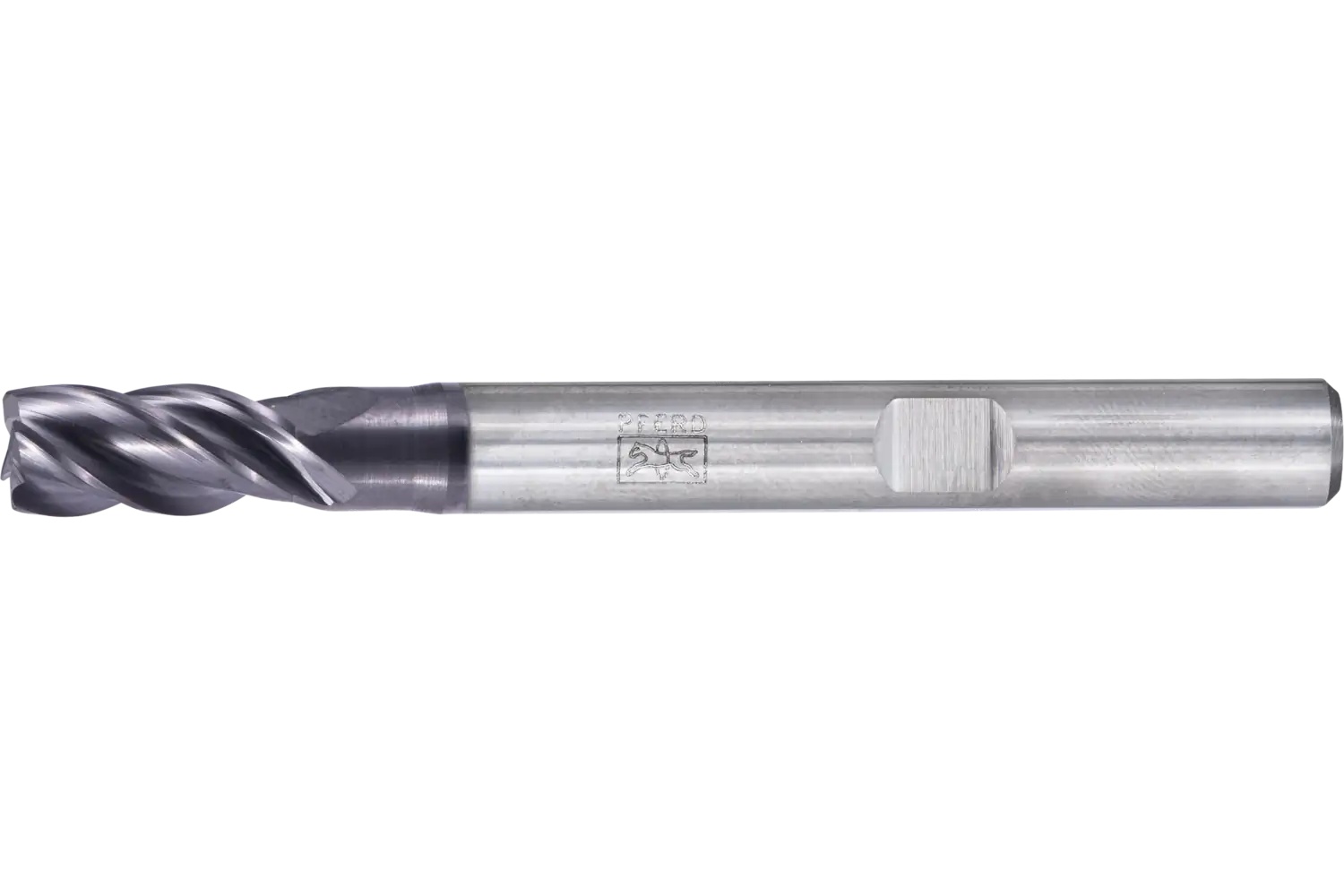 Picture of Pferd Chamfered End Mill, 4 flutes, 1/4" Dia, 1/2" APMX, 2-1/2" OAL, Weldon shank